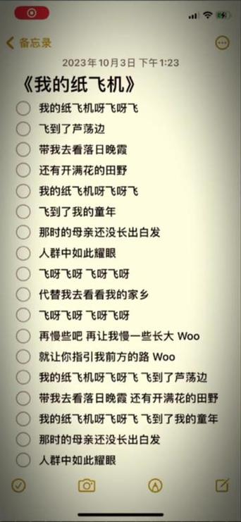 我的纸飞机歌曲歌词:我的纸飞机歌曲歌词文档