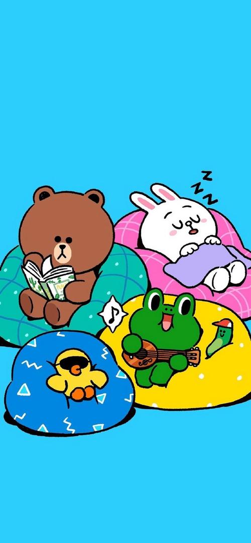 linewhite桌面工具:line friends 手机桌面