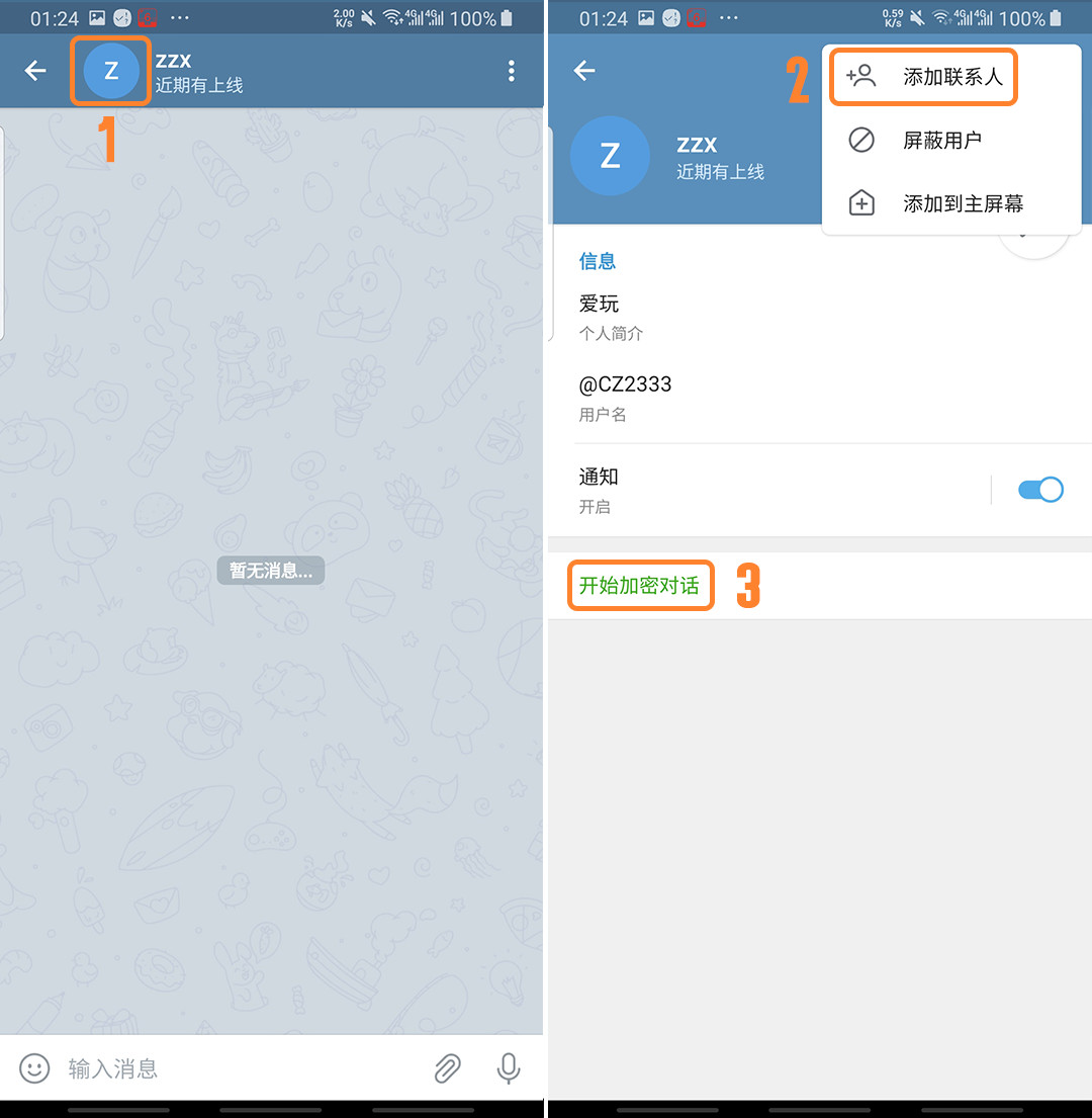 关于电报安卓版中文补丁的信息