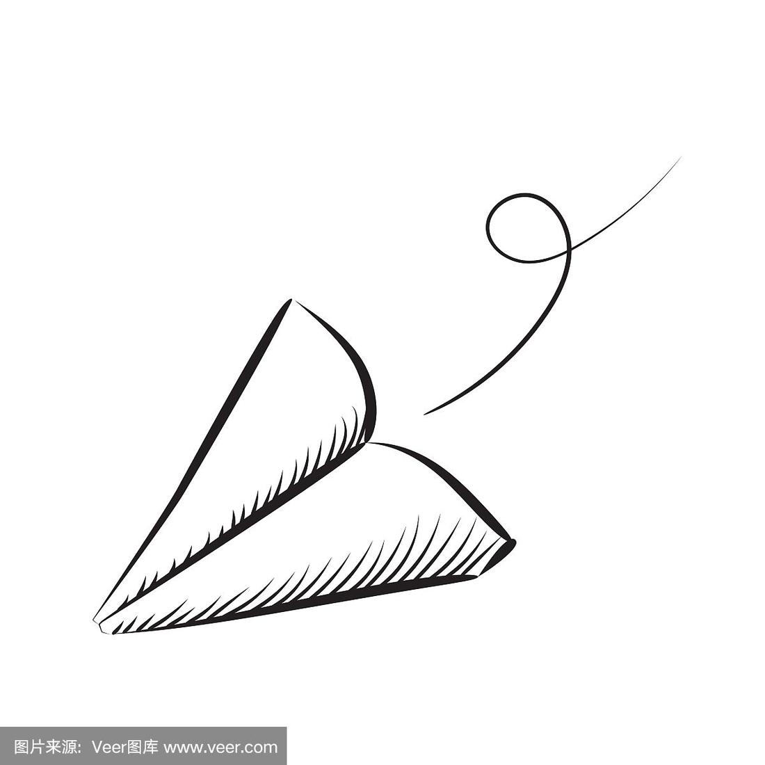 纸飞机简笔画_纸飞机简笔画立体感