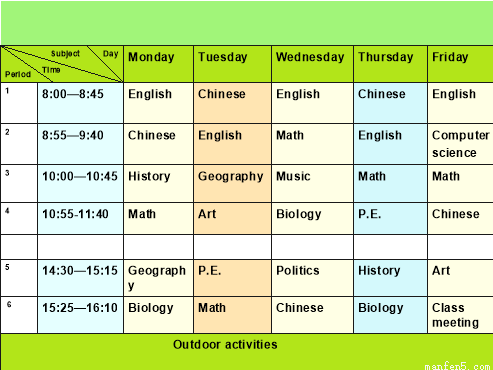 mytimetable英语作文、mytimetablefor作文