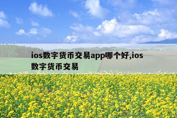 数字货币交易app、数字货币交易app哪个平台好