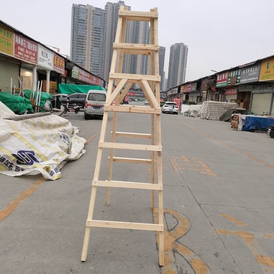 简易木梯子图片，简易木楼梯制作方法图