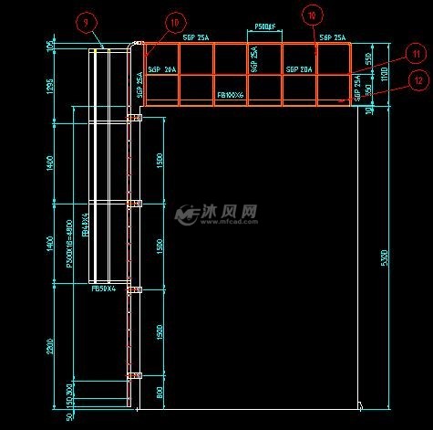 梯子图纸，梯子图纸120×6是什么意思
