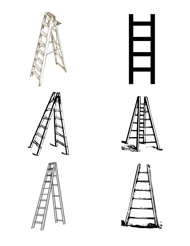 梯子的画法，梯子的画法简笔画