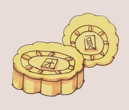 月饼梯子简笔画，月饼梯子简笔画图片大全