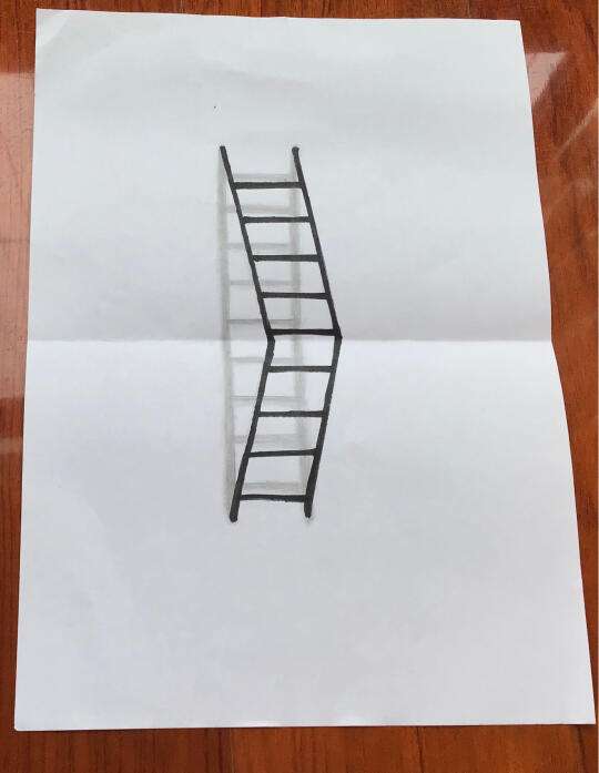 立体梯子怎么画，立体梯子怎么画教程