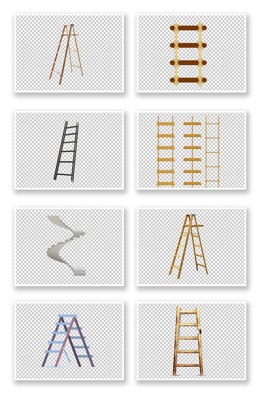 梯子图片卡通立体，梯子图片卡通立体图
