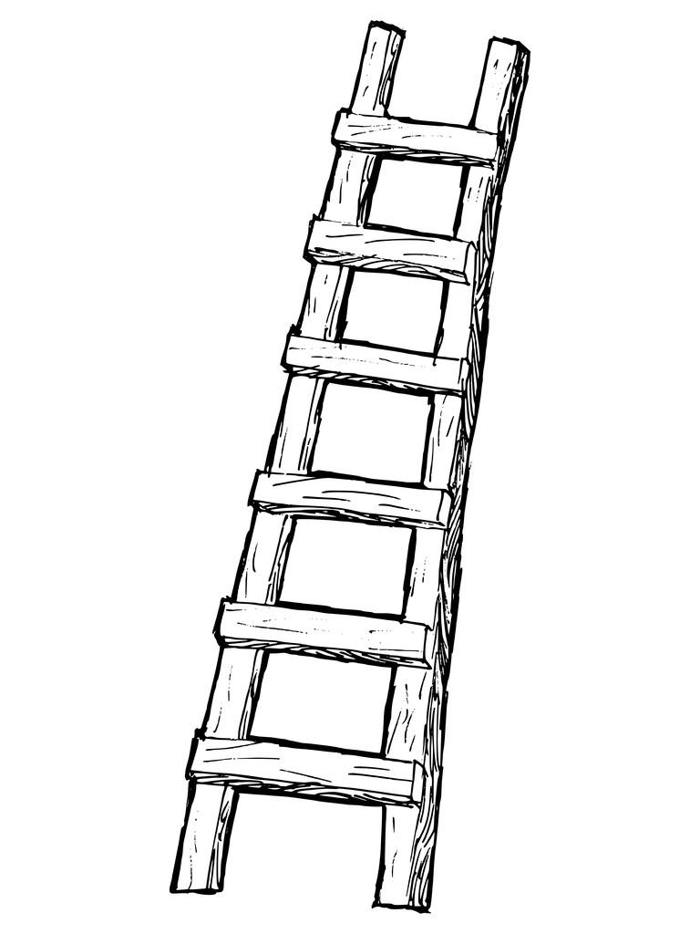 梯子图片卡通简笔画大全，梯子图片卡通简笔画大全大图
