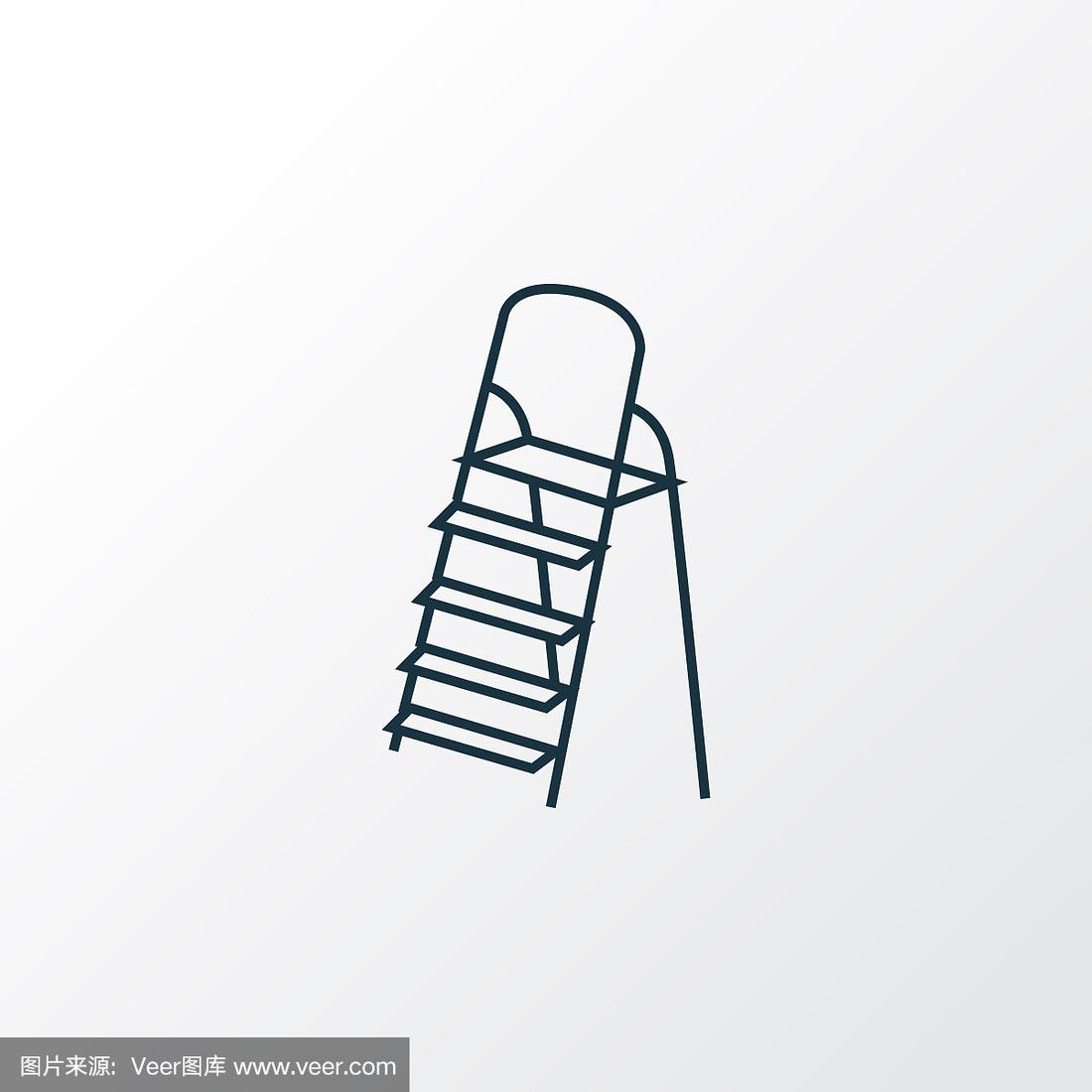 梯子简笔画立体，梯子简笔画立体图