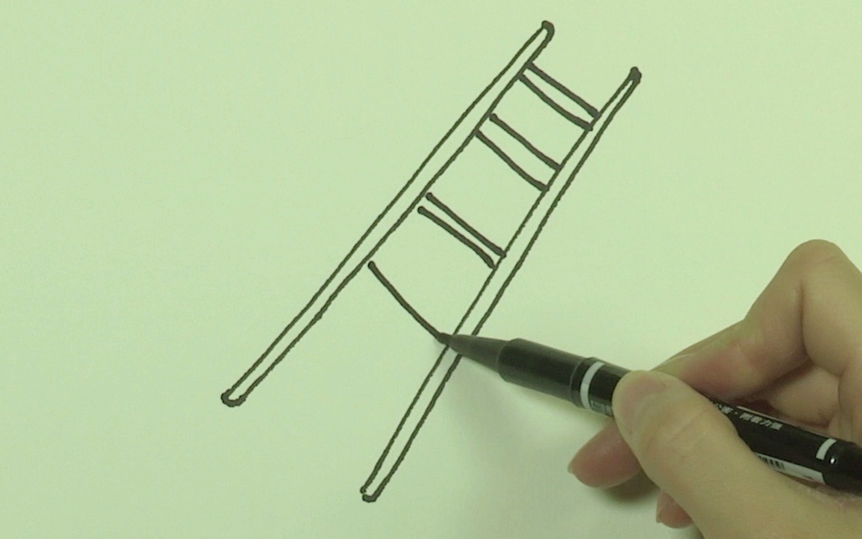 消防梯子简笔画，消防梯子简笔画怎么画