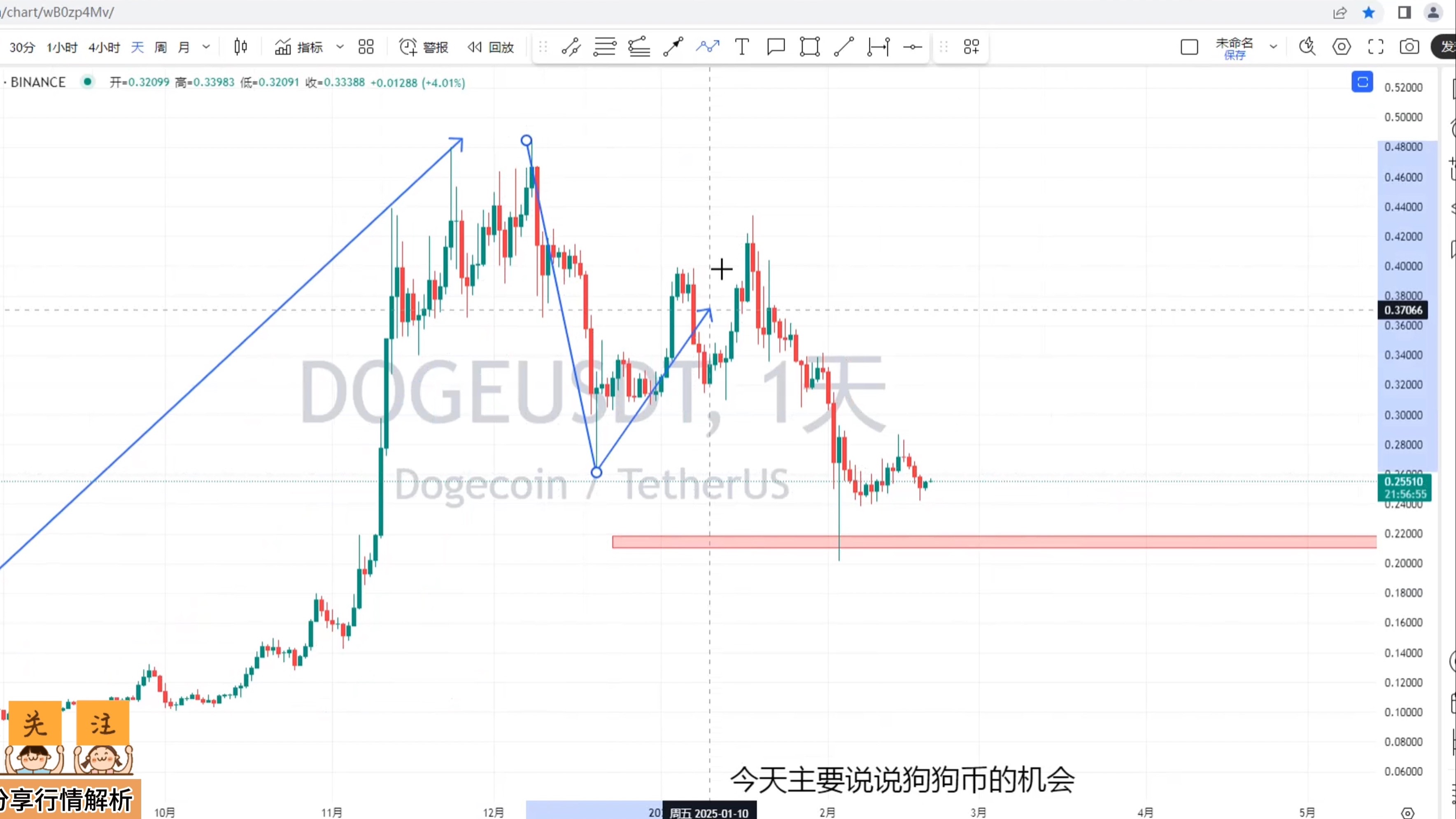 狗狗币行情,狗狗币行情走势k线图
