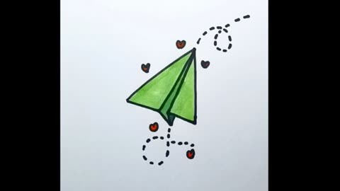 纸飞机怎么画,飞出去的纸飞机怎么画