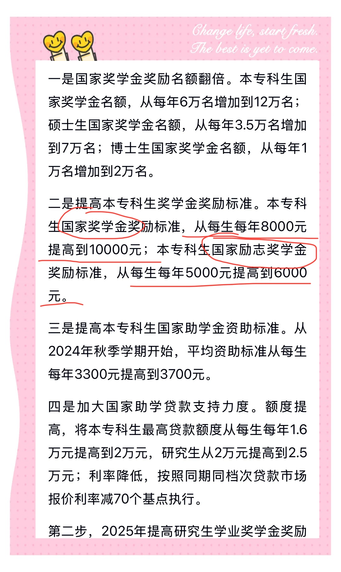 国家奖助学金最新政策,国家奖助学金的发放方式